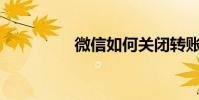 微信如何關閉轉賬助手?