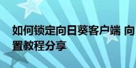 如何鎖定向日葵客戶端 向日葵鎖定客戶端設置教程分享