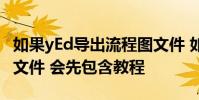 如果yEd導出流程圖文件 如果yEd導出流程圖文件 會先包含教程