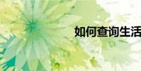 如何查詢生活費