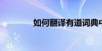 如何翻譯有道詞典中的網頁