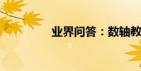 業界問答:數軸教學課件