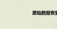 原始數據恢復
