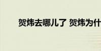 賀煒去哪兒了 賀煒為什么不解說了