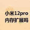 小米12pro 支持容量擴展嗎 小米12Pro支持內存擴展嗎 