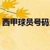 西甲球員號碼注冊規則 西甲球員號碼為什么 