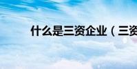 什么是三資企業(三資企業介紹)