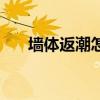 墻體返潮怎么辦（如何解決墻體返潮）