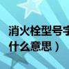 消火栓型號字母什么意思（消火栓型號字母是什么意思）