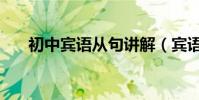 初中賓語從句講解(賓語從句是什么)