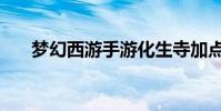 夢幻西游手游化生寺加點(最強加點)