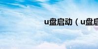 u盤啟動(u盤啟動)