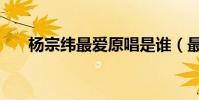 楊宗緯最愛原唱是誰(最愛完整歌詞)