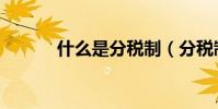 什么是分稅制(分稅制是什么)