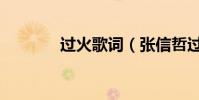 過火歌詞(張信哲過火歌詞)