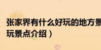 張家界有什么好玩的地方景點推薦(張家界好玩景點介紹)