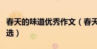 春天的味道優秀作文(春天的味道優秀作文精選)
