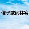 傻子歌詞林宥嘉（林宥嘉歌曲傻子完整歌詞）