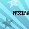 作文提綱怎樣寫（寫提綱的方法）