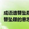 成語遺簪墜屨的意思是什么（怎么理解成語遺簪墜屨的意思）
