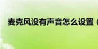 麥克風沒有聲音怎么設置(7步解決問題)