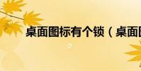 桌面圖標有個鎖(桌面圖標有陰影)