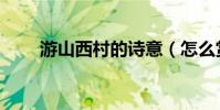 游山西村的詩意(怎么賞析這首詩)