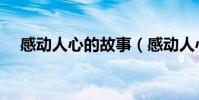 感動人心的故事(感動人心的故事欣賞)