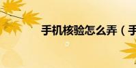 手機核驗怎么弄(手機核驗)