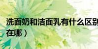 洗面奶和潔面乳有什么區別(二者的不同之處在哪)