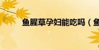 魚腥草孕婦能吃嗎(魚腥草簡介)