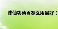 誅仙功德香怎么用最好(誅仙 功德香)