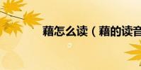 藉怎么讀(藉的讀音和意思)