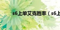 s6上單艾克勝率(s6上單ad天賦)