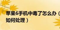 蘋果6手機中毒了怎么辦(蘋果6手機中毒了如何處理)