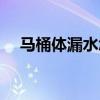 馬桶體漏水怎么補（坐便器漏水怎么修）