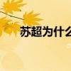 蘇超為什么沒有歐冠名額 蘇超為什么 