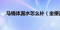 馬桶體漏水怎么補(坐便器漏水怎么修)