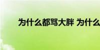 為什么都罵大胖 為什么都罵杜蘭特