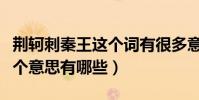荊軻刺秦王這個詞有很多意思(荊軻刺秦王這個意思有哪些)