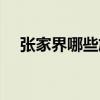 張家界哪些旅游（張家界旅游景點介紹）