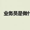 業務員是做什么的（業務員都有什么職責）