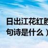 日出江花紅勝火下一句（日出江花紅勝火下一句詩是什么）