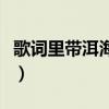 歌詞里帶洱海的歌（歌詞里帶洱海的歌有哪些）