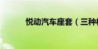 悅動汽車座套(三種材質推薦)