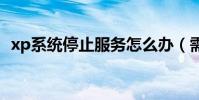 xp系統停止服務怎么辦(需要接入互聯網)