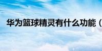 華為籃球精靈有什么功能(華為籃球精靈)