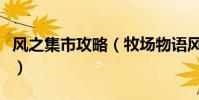 風之集市攻略(牧場物語風之集市第一年攻略)
