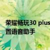 榮耀暢玩30 plus怎么呼喚語音助手 榮耀暢玩30plus怎么設置語音助手 