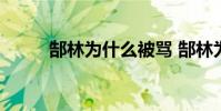 郜林為什么被罵 郜林為什么被罰
